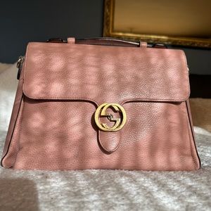 Pink Gucci Dollar Interlocking G Shoulder Bag